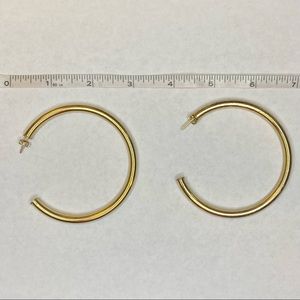 3 inch Gold Hoop Earrings